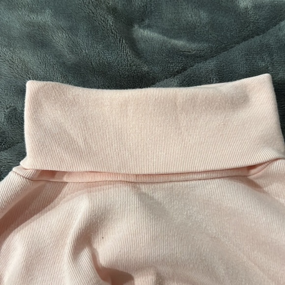 Vintage Pink Liz Claiborne Elbow Sleeve Turtleneck - Picture 6 of 7